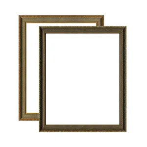 Baroque Gold Handmade Leaf Painting Moulding A2 A3 A4 High Quality Pine Wood Picture Frame for Hotel Art Gallery Photography