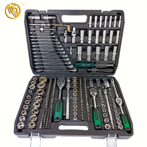 Juego de Herramientas de 108 Piezas de Acero al Carbono, Operado a Mano, en Caja OEM, para Reparación de Automóviles, Herramientas Mecánicas - Product Image 1