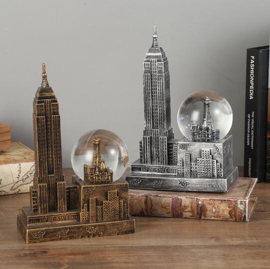 Creative New York Empire State Building Crystal Ball Model