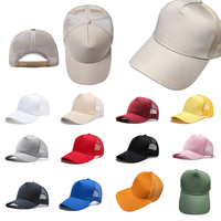 Gorra de Béisbol Personalizable con Marca, Unisex, de Algodón Puro, Casual, Primavera/Verano, Ajustable, de 5 Paneles, con Malla y Bordado 3D