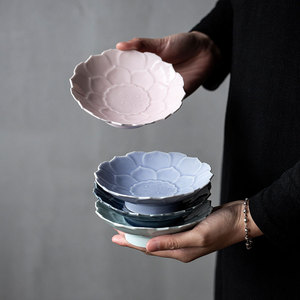 <b>Ceramic</b> Lotus Shaped <b>Plate</b> Porcelain Flower Design For Tea Snack Wedding Home Use Fruit Dessert Dish - Product Image 1