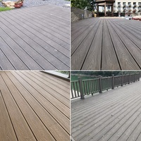 Plancher de terrasse en WPC extérieur personnalisé, panneau de terrasse en WPC imperméable pour façade de bâtiment commercial