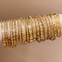 Bracelet élégant anti-ternissement pour femme, bijoux de créateur, plaqué or 18 carats, acier inoxydable, zircon