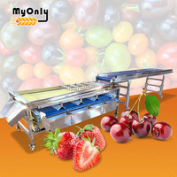 Blauwe bes sorteermachine, mango citrus sorteermachine, kersentomaat fruit zoete aardappel maat sorteermachine te koop