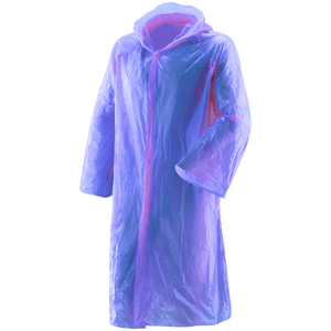 Impermeable desechable azul claro 'Boxer' bolsillo talla única cubierta de coche - Product Image 1