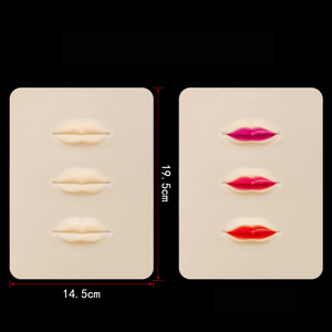 Wholesale OEM <strong>PMU</strong> 3D Face Eyebrow <strong>Lip</strong> Makeup Silicone Practice Skin Eyebrow <strong>Lip</strong> Blank Tattoo Practice Teaching Skin - Product Image 5