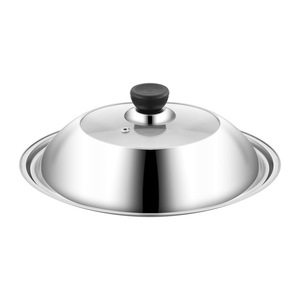 Stainless Steel Lid Tempered Glass View 30cm48cm For <b>Steamer</b> Wok Pot Cover Eco-Friendly Kitchen Use - Product Image 5