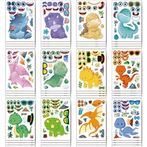 Adesivi Animali Carini: Crea un Viso di Dinosauro, Regalo per Feste di Compleanno, Decorazioni Impermeabili e Durevoli in Vinile - Product Image 2