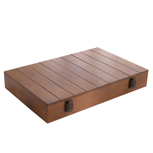 Custom High-quality Wooden Box To Store Souvenirs Wooden Storage Box With Hinged Lid And Lock