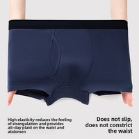 Caleçon Boxer Sport Quotidien pour Homme en 95% Modal, avec Fermeture Frontale, Taille Élastique, Anti-Humidité, Doux et Respirant
