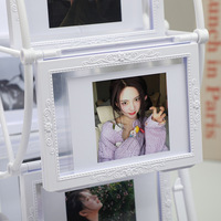 Vente directe usine : Cadre photo rotatif de 5 pouces en forme de grande roue, décoration de bureau DIY pour photos de mariage et chambres d'enfants