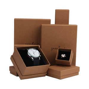Jewelry Box Kraft Paper Jewelry Box Custom Logo Eco Friendly Jewelry Packaging Ring Box
