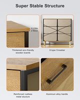 Grands commodes en bois avec 6 tiroirs, armoires pour chambre à coucher, salon, maison