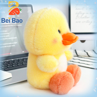 Peluche Canard Jaune Personnalisable avec Logo, Douce et Moelleuse, Jouet en Peluche Kawaii pour Enfants, en Stock, Idéal comme Cadeau