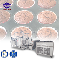 Ligne de production industrielle de gâteaux, de biscuits et de cupcakes entièrement automatique, approuvée CE, pour boulangeries