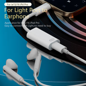 Adaptateur USB C vers <span class=keywords><strong>8</strong></span> broches 3 en 1 Type C mâle vers femelle Adaptateur audio pour casque avec charge et transfert de données - Product Image 2