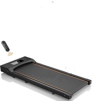 Tapis de course programmable sous le bureau avec modes d'entraînement réglables, écran LED, télécommande, pour la perte de poids