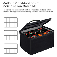 Pochette d'organisation de batterie Lipo de grande capacité ignifuge et antidéflagrante Sac de sécurité étanche pour le stockage de haute capacité Lipo