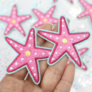 Parches Termoadhesivos de 3 Pulgadas con Diseño de Estrella de <span class=keywords><strong>Mar</strong></span> Bordada para <span class=keywords><strong>Ropa</strong></span> y Bolsos de Playa - ¡En Stock! - Product Image 2