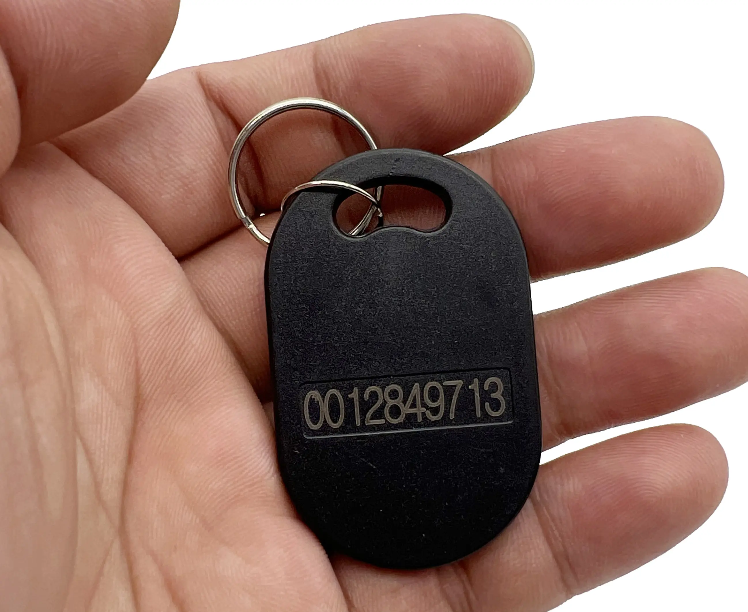 Customized QR Code RFID NFC 213 215 216 424DNA IS015693 I CODE SLIX2 13.56MHZ ABS NFC Keyfob RFID Mini NFC Keychains Tags