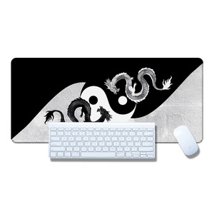 Custom Mouse Pads Rubber Cloth Surface 2mm 3mm 4mm 5mm Thickness Options <b>With</b> Wristband For Computer <b>Desk</b> Use - Product Image 2
