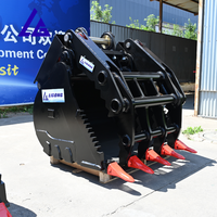 Godet hydraulique NM500 de 1000 mm pour dragage de rivière et aménagement paysager, compatible avec les excavatrices de 20 à 30 tonnes (20t, 25t, 30t, 320)
