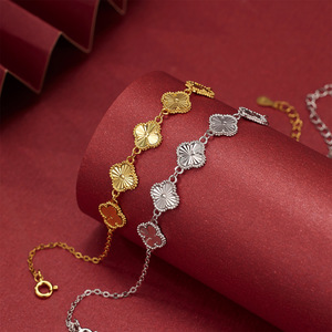 <span class=keywords><strong>Collana</strong></span> in <span class=keywords><strong>Argento</strong></span> S925 SPJ per Donne, Stile Classico, Placcata in Rodio, Ciondolo a Forma di <span class=keywords><strong>Quadrifoglio</strong></span> con 6 Fiori Portafortuna - Product Image 5