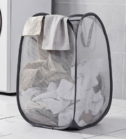 Panier à linge pliable domestique pliable grande maille stockage pour enfants Hosanthes durables et pratiques