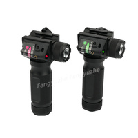 Lunette de visée laser rouge tactique avec poignée et lampe torche LED intégrée, combo lampe torche et viseur laser rouge