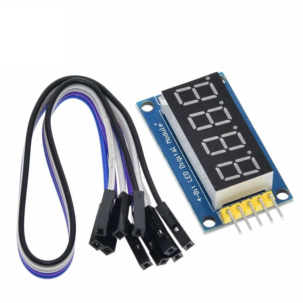 Modul peraga LED tabung Digital 4 bit untuk Driver Arduino 595 74hc595