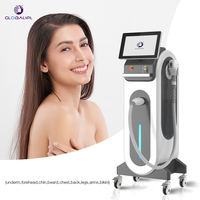 Appareil de réduction permanente des poils à 4 longueurs d'onde, équipement de clinique de beauté commerciale, machine d'épilation au laser diode