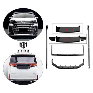 for To yo ta 40 VELLFIRE all new dry carbon brazing VA body kit with front lip side skirt and rear lip tail wing