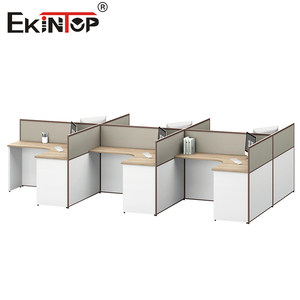 Ekintop Bureau de travail moderne Bureau de 1 à 8 personnes avec cloison modulaire pour le personnel Bureau de bureau en usine de Chine - Product Image 5