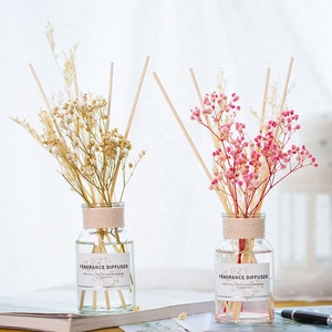 Home Spring & Floral Ensemble cadeau Offre Spéciale écologique de luxe 100ml Fleur sèche Diffuseur de roseau Bouteille en verre Recharge d'huile parfumée personnalisée - Product Image 1