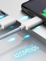 Câbles de données 1M 2M 3A 6A Type C vers USB-C 60W PD Charge rapide Câble USB tressé en nylon pour iPhone