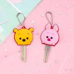 Tùy Chỉnh Động Vật Thỏ Gấu Ếch Phụ Nữ Dễ Thương Vui Món Quà Trẻ Em Dễ Thương Silicone <span class=keywords><strong>Key</strong></span> Mũ Bao Gồm Vòng Chìa Khóa Chủ Biểu Tượng Tùy Chỉnh Cho Cô Gái - Product Image 2