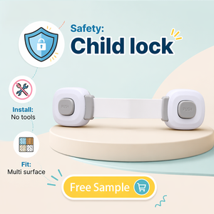 Verrou de sécurité pour armoire, protection bébé, sangle adhésive flexible pour la sécurité des enfants à la maison - Product Image 1