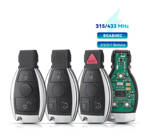 A2AUTOKEYS chiave Auto remota 3/4/5 pulsanti per Mercedes Benz A C E S classe BGA 315 /433 Mhz Auto controllo intelligente chiave vuota Auto