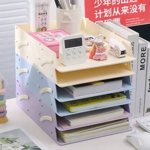 Organizador de Escritorio Simplelife de Varias Capas, Tamaño A4, Plegable, Material PS, Estante de Almacenamiento para Oficina y Estudiantes, Organizador de Archivos - Product Image 4