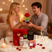 Set Hadiah Mewah Hari Valentine Lunaire 2026 dengan Kalung Spa Mawar & Kotak Musik-Hadiah Romantis yang Dipersonalisasi untuk Wanita