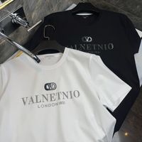 T-shirt vintage pour homme de style européen à manches courtes et col rond, sans repassage, vêtement d'été en coton mercerisé 180g-250g