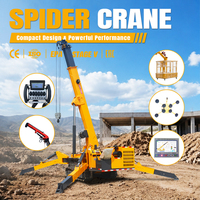 Guindaste Aranha de 5 Toneladas com Braço Extensor para Instalação de Painéis de Vidro em Fachadas Cortina