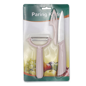 Fruit Knife Set Stainless Steel Peeler And Knife Easy To Clean For <b>Kitchen</b> Use 2 Pieces - Product Image 3