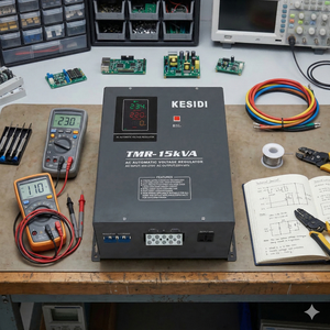 Régulateurs de tension électriques muraux les mieux notés, monophasés, 8KVA, 10KVA, 15KVA, équipement stabilisateur de courant alternatif automatique - Product Image 2