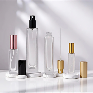 Rỗng 5ml-50ml trong suốt mini chai nước hoa thủy tinh với bơm phun tùy chỉnh logooption Màn hình in ấn bao bì - Product Image 3