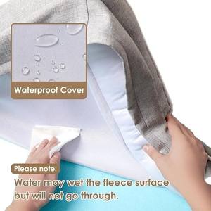 Lit <span class=keywords><strong>pour</strong></span> <span class=keywords><strong>chien</strong></span> orthopédique rectangulaire en velours gris foncé, ensemble amovible, <span class=keywords><strong>grand</strong></span> lit <span class=keywords><strong>pour</strong></span> animaux de compagnie, adapté aux chiens de taille moyenne à grande, utilisation en extérieur - Product Image 4