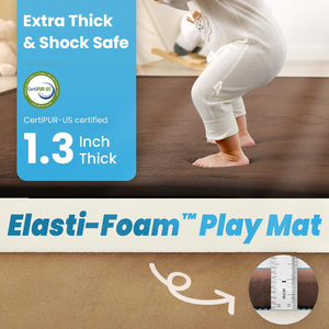 סיטונאי קצף רך אלמוגים קטיפה תרגיל שטיח כושר מחצלת ילדים עבה לשטיח תינוק הבטן זמן משחק מחצלת קצף זיכרון - Product Image 3