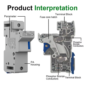 Интеллектуальный предохранитель 30кА MXPV-125, малогабаритный низковольтный предохранитель постоянного тока 125А - Product Image 5