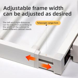 Porte-vêtements escamotable intégré en ABS <span class=keywords><strong>à</strong></span> amortissement et rebond, dissimulé, pour <span class=keywords><strong>machine</strong></span> <span class=keywords><strong>à</strong></span> <span class=keywords><strong>laver</strong></span>, best-seller transfrontalier - Product Image 3
