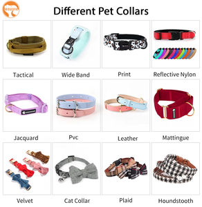 Collar de Perro con Logotipo Personalizado OEM, Collar de Cuero PU para Mascotas, Collar Ajustable con Correa para Perros, Collar Duradero para Perros Pequeños y Medianos - Product Image 6